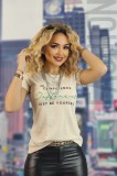 U848-152 Tricou casual cu imprimeu text