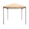 Pavilion Gradina Crem 3x3 m, Cadru Metalic, Poliester, 2.55m Inaltime, Patrat, Gardenline