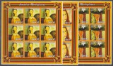 DB1 Arta Pictura Mozambic Modigliani 6 x MS ndt. 2 poze MNH, Nestampilat