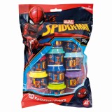 SET 10 BORCANASE DE PLASTILINA SPIDERMAN IN PUNGA DE PLASTIC SuperHeroes ToysZone, AS