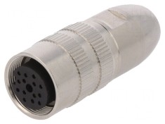 Conector M16 Mama Lipire pe Cablu 14 PIN 3A 60V Drept foto