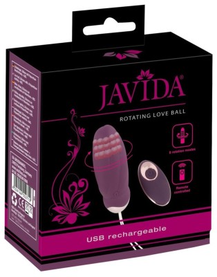 Ou vibrator rotativ cu telecomanda Javida Rotating Love Ball foto