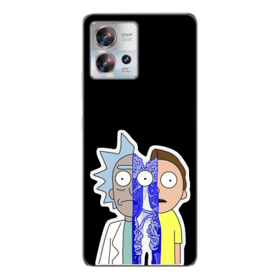 Husa compatibila cu Motorola Edge 30 Fusion Silicon Gel Tpu Model Rick And Morty Connected foto