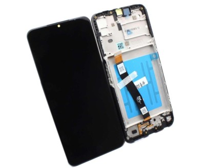 Display Samsung Galaxy A22 5G A226 Display Service Pack cu Rama Neagra foto