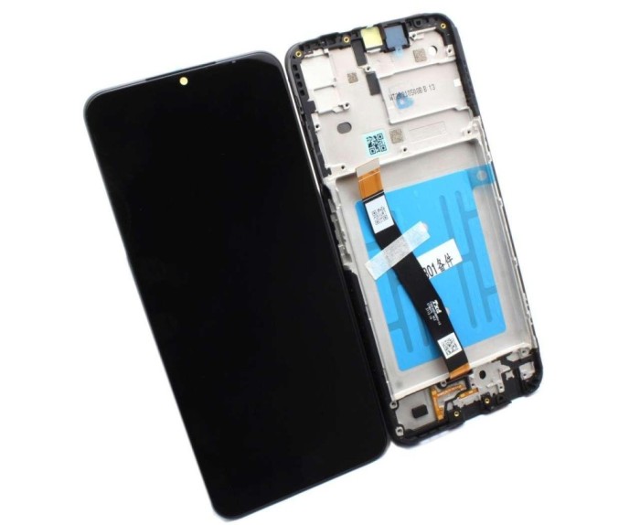 Display Samsung Galaxy A22 5G A226 Display Service Pack cu Rama Neagra