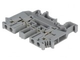 Conector Șine Gri 6,2mm 4 Borne 0,2-4mm&sup2;