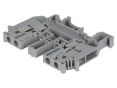 Conector Șine Gri 6,2mm 4 Borne 0,2-4mm&sup2;
