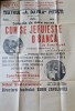 Afiș teatru vintage &ndash; &bdquo;Cum se jefuiește o bancă&rdquo;, Teatrul &bdquo;A. Davila&rdquo; Pitești (Samy Fayad)