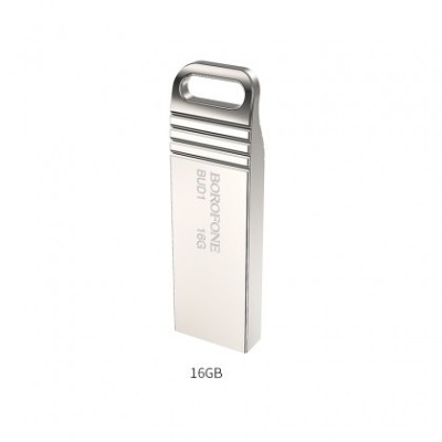 MEMORIE EXTERNA BOROFONE BUD 1 (PENDRIVE) 16GB I USB 2.0 BLISTER SILVER foto