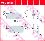 Set placute frana fata stanga TRW MCB801SI - ATV Yamaha YFM Raptor 250cc - YFM Grizzly (09-11) 550 - YFM Grizzly (07-13) 700cc