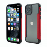 Husa Vetter Smart pentru iPhone 11 Pro, Soft Edge and Clear Back, Rosu