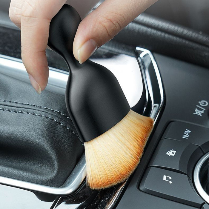 Pensula Profesionala cu peri moi ideala pentru Detailing Cosmetica interior auto