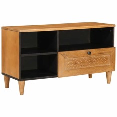 vidaXL Cabinet TV Maro deschis 80 x 33 x 46 cm Lemn masiv de mango 4018097