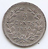 Olanda 5 Cents 1850 - Willem III, Argint 0.685 g/640, 12.5 mm KM-91, Europa