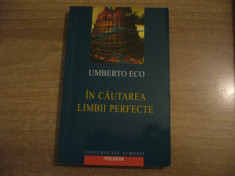 Umberto Eco - In cautarea limbii perfecte foto