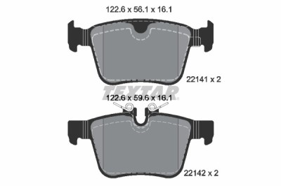 Set placute frana TEXTAR 2214101 foto