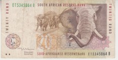 B11 - Bancnota foarte veche - Africa de sud - 20 rand