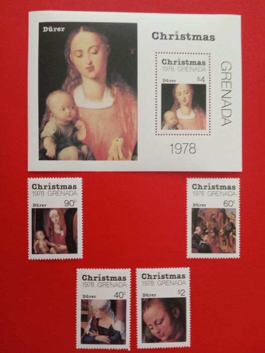 GRENADA, PICTURI - COLIȚĂ + SERIE COMPLETĂ MNH