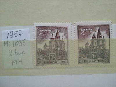 1957- Austria-Mi1035-2val.-MH foto