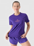 Tricou regular cu imprimeu pentru femei - mov, 4F Sportswear