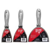 Set 3 spacluri inox, monobloc, maner metalic, 75-100-150 mm, Olejnik