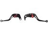 Set 2 manete frana si ambreiaj reglabile Suzuki Gsxr 600/750/1000, culoare negre Cod Produs: MX_NEW CNC0083