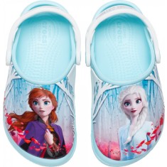 Saboti Crocs Fun Lab OL Disney Frozen 2 Clog Albastru deschis - Ice Blue