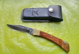 G287-Briceag Rosfrei Germania otel prasele alama si prb. textolit declansator spate solid,fara joc,arcuri puternice stare foarte buna.