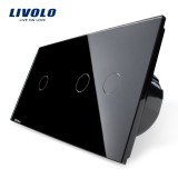 Cumpara ieftin Intrerupator simplu + dublu cu touch Livolo din sticla SmartElectro IntelligentHouse