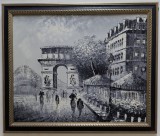 Tablou pictura alb/negru &quot;Arcul de Triumf Paris&quot;