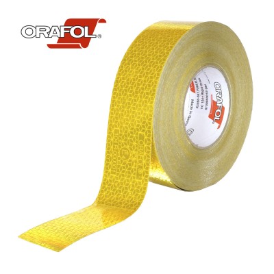 Banda Reflectorizanta Reflexite Orafol Galben 50Mmx50M Ece 104 foto