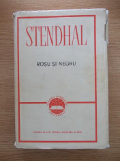 STENDHAL-ROSU SI NEGRU-VOL I-CARTONATA-SUPRACOPERTA-1959-r3b foto