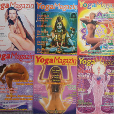 Lot 6 reviste de yoga, Yoga Magazin, anii 2000-2001, stare foarte buna