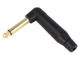 Mufă Jack 6,3mm Mono 90&deg;