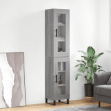 Cumpara ieftin Dulap &icirc;nalt, gri sonoma, 34,5x34x180 cm, lemn prelucrat
