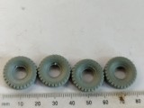 bnk jc Cauciucuri - Dinky - 20 mm gri, profil patrat - pentru Dinky Supertoys - lot 4 bucati