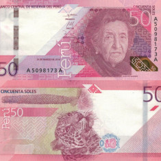 PERU █ bancnota █ 50 Soles █ 2019 █ P-198 █ UNC █ necirculata