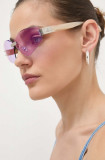Alexander McQueen ochelari de soare femei, culoarea roz, VW702045766, Vivienne Westwood