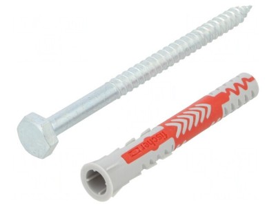 Plastic Anchor with Screw 10x80mm - 10pcs foto