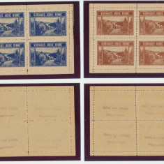 Posta Locala Paltinis Hohe Rinne 1923 serie 2 colite a 4 timbre foarte rare MNH