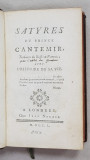 SATYRES DU PRINCE CANTEMIR AVEC L &#039; HISTOIRE DE SA VIE , 1750, COLEGAT *