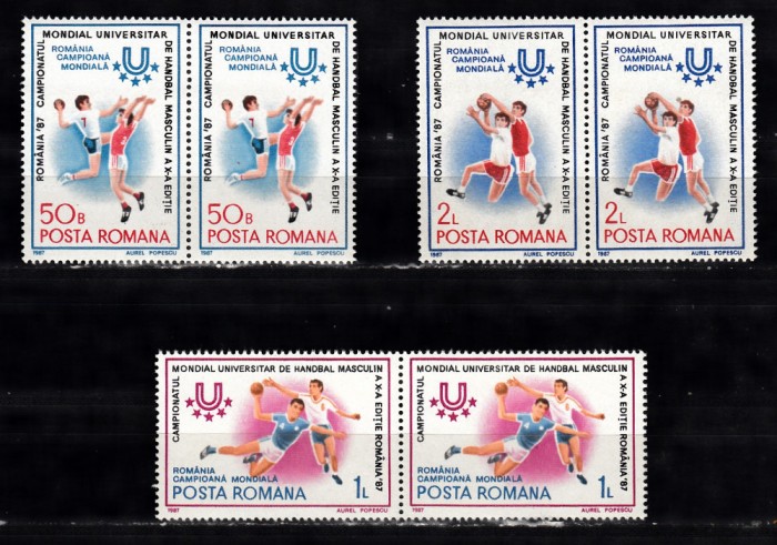 A11 TX9 11 - 1987 - A 10-a CM Universitare handbal masculin - perechi doua