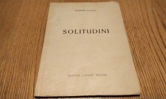 DIMITRIE DANCIU (dedicatie-autograf) - Solitudini - Editura &quot;Lanuri &#039;, Medias, 1940, 52 p.; tiraj: 400 ex.; coperta originala