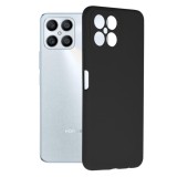 Husa soft edge compatibila cu honor x8 4g, antiamprenta, interior microfibra, camera extra pro, negru