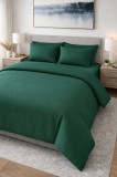 Lenjerie pat dublu Finet 4 piese 200x220 -Moale si placuta la atingere- Culoare Verde