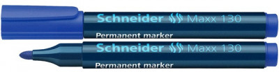 Permanent Marker Schneider Maxx 130, Varf Rotund 1-3mm - Albastru foto