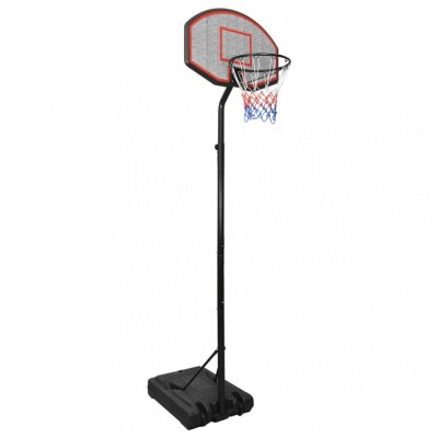vidaXL Suport cu coș de baschet, negru, 282-352 cm, polietilenă foto