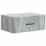 vidaXL Dulap de noapte suspendat Sonoma gri 49 x 34,5 x 20 cm 898967