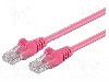 Patch cord Cat 5e, U/UTP, conexiune 1:1, 0.25m, Goobay - 95200