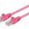 Patch cord Cat 5e, U/UTP, conexiune 1:1, 0.25m, Goobay - 95200